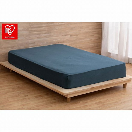 アイリスオーヤマ ボックスシーツ BXS-CS-SD ネイビー IRIS OHYAMA