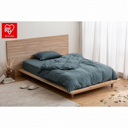 アイリスオーヤマ ボックスシーツ BXS-TCK-D ネイビー IRIS