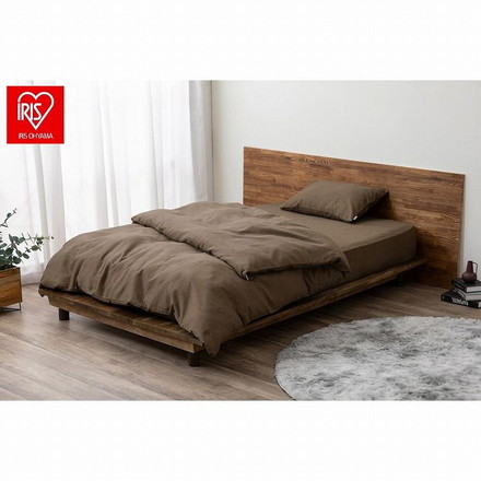 アイリスオーヤマ ボックスシーツ BXS-TCW-S ブラウン IRIS OHYAMA