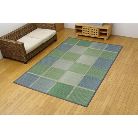 純国産 い草花ござ 『FUBUKI』 グリーン 江戸間6畳（約261×352cm）