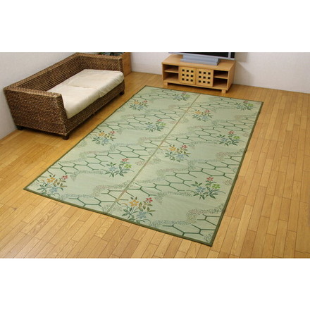 い草花ござ カーペット 『流水』 本間4.5畳(約286.5×286cm)