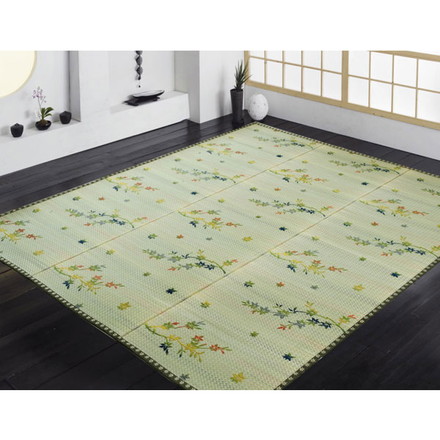 い草花ござカーペット 『嵐山』 江戸間4.5畳（約261×261cm)