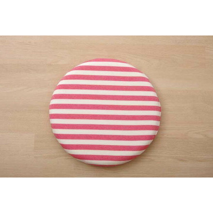 クッション 低反発 シート 円形 マイクロファイバー 無地 エルマー ピンク 約40cm丸