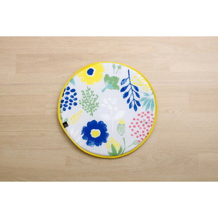 ハンドルカバー クッション 北欧 ミルカ ハンドルカバー ブルー 約43cm丸