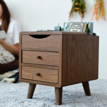 チェスト サイドチェスト スリム 幅30 奥行39 引き出し 収納 リビング収納 ラック 北欧 木目 木製 一人暮らし