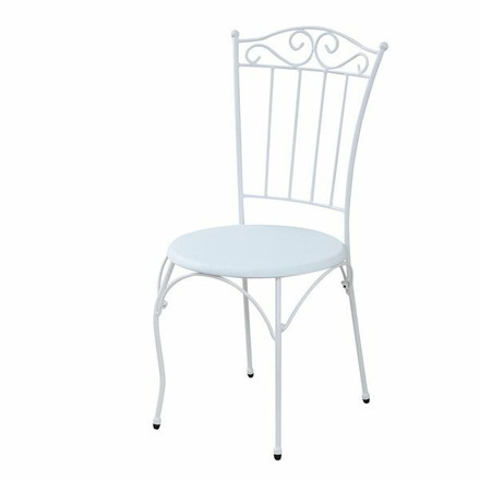 ヨーロッパ風 ロートアイアン 家具 チェア カフェチェアー ホワイト