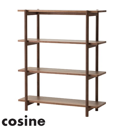 【cosine リビングシェルフ 120 ウォルナット】 コサイン 日本製 旭川家具 国産 収納 収納ラック