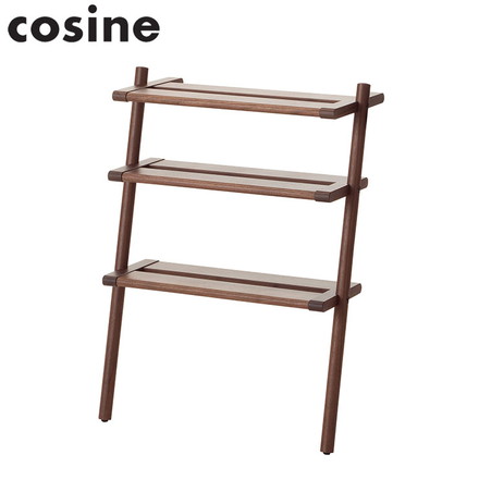 【日本製 コサイン cosine シューラック ウォルナット】 ラック オープンラック シューズラック 下駄箱 靴置き