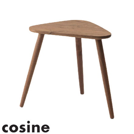 【cosine トリコサイドテーブル ウォルナット】 日本製 旭川家具 コサイン サイドテーブル テーブル ソファ