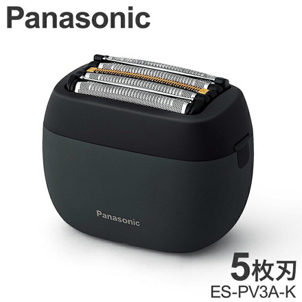 パナソニック ラムダッシュ パームイン 5枚刃 ES-PV3A-K マットブラック Panasonic メンズシェーバー 電動シェーバー USB充電 防水 男性用 顔 顔そり 深剃り