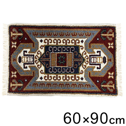 60×90トライバルマットFLAG インテリア ラグ カーペット ラグマット ラグカーペット リビング 絨毯 玄関マット 玄関