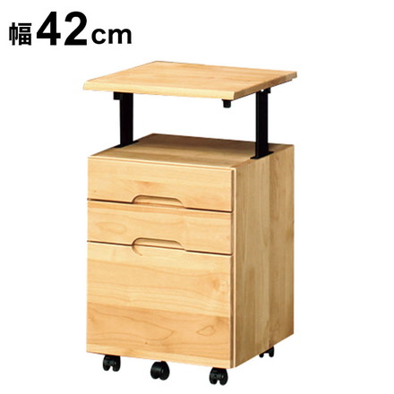 昇降付ワゴン レオ ラック 書棚 ブックシェルフ 本棚 オープンラック 教科書 収納棚 勉強机 スリム 子供部屋