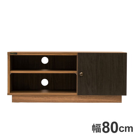 ローボード テレビ台 幅80cm 収納棚 木目調 シンプル 北欧 TVラック TV台 TVボード