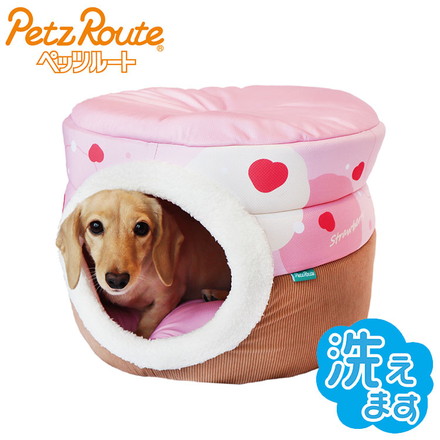ペッツルート 犬用ベッド 夏用 ひんやり すとろべりー