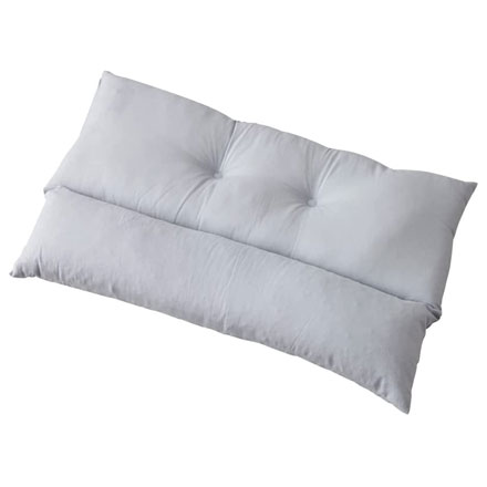 日本製ストレートネック パイプ枕 綿グレー