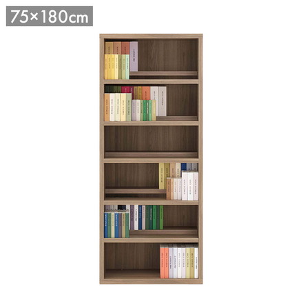 フナモコ コミックシェルフ ハイタイプ CBG-75T ギャンビットウォール グレージュ ブラウン 木目 シェルフ 棚