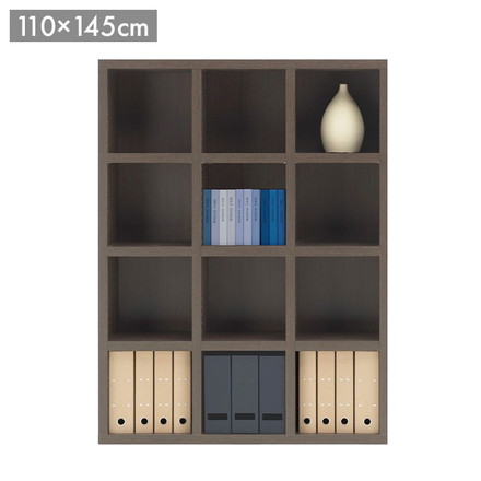 フナモコ ラチス ミドルタイプ シェルフ FFR-110M レベッカオーク ブラウン 木目 シェルフ 棚 収納 家具