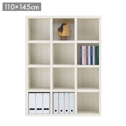 フナモコ ラチス ミドルタイプ シェルフ FFS-110M ホワイトウッド ホワイト 木目 シェルフ 棚 収納 家具