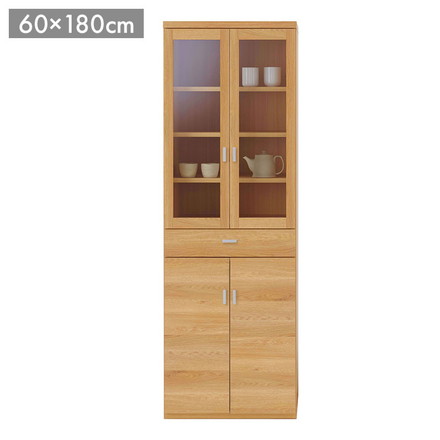 フナモコ スマートキッチン 食器棚 SKC-60K キャナルオーク ナチュラル 木目 食器棚 キッチンボード 食器収納