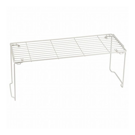 シンク下 シンクまわり キッチンラック ワイヤー 積み重ね棚 足折れ式 ロング ワームグレー LD-257 Style Storage