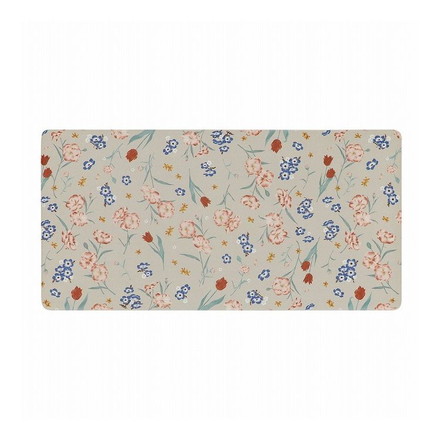 ベストコ 玄関マット 室内 40×80cm お手入れ簡単 防炎 防カビ 抗菌 防臭 フィオーレ 花柄 ND-5182