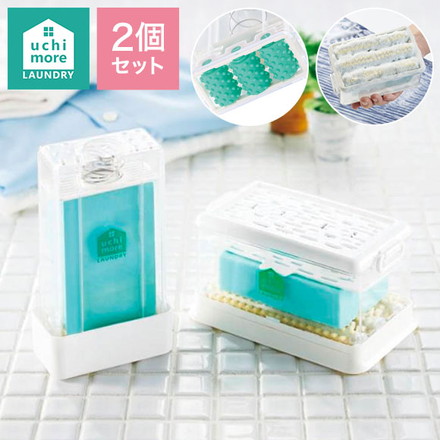 【選べる2個セット】泡立つ洗濯石鹸ケース スリム レギュラー スリムローラー ブラシ付き レギュラー1個スリムローラー1個