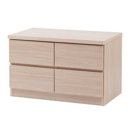 SQUARE キャビネット 幅70 ナチュラル ロー 引出しタイプ ベンチチェスト ディスプレイ リビング ナチュラル