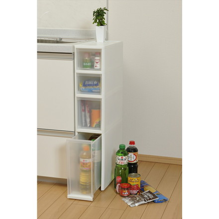 【日本製】 リセスリムストッカー Ｓ2Ｍ1Ｌ1段タイプ 2個組