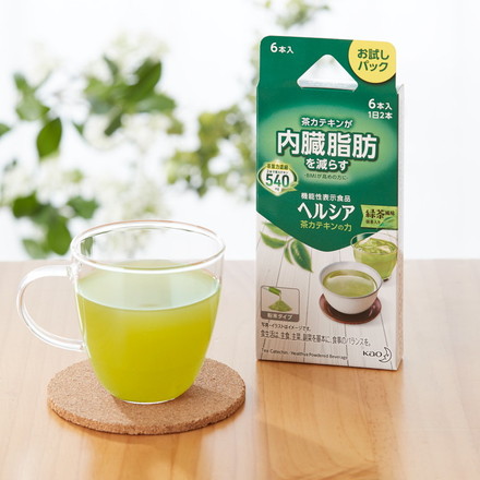 ヘルシア 粉末茶 カテキンの力 お試し6本 ギフト ラッピング 花王 KAO 3.0g×6本 機能性表示食品 内臓脂肪