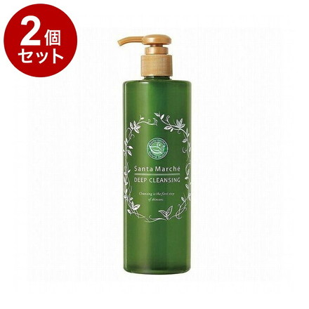 【単品2個セット】Santa Marche サンタマルシェ 薬用ディープクレンジング 400g クレンジングジェル 緑茶 W洗顔不要 メイク落とし 化粧落とし