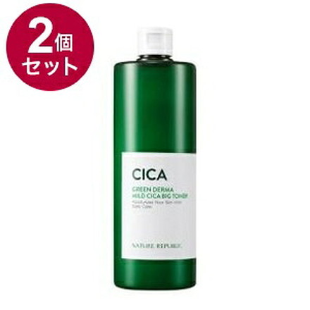 【単品2個セット】 GREEN DERMA グリーンダーマ CICAビッグトナー 500ml
