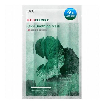 Dr.G R.E.D BLEMISH クールスージングマスク 1枚 シートマスク シートパック フェイスマスク フェイスパック ドクタージー レッドブレミッシュ