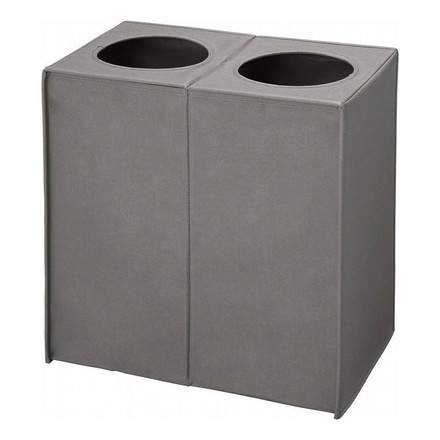 AGIO セパレートランドリーボックスM グレー N-7521 パール金属