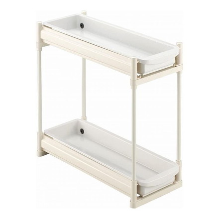 伸晃 Belca シンク下スライドラック 2段 スリムタイプ SS-304 キッチン収納ラック