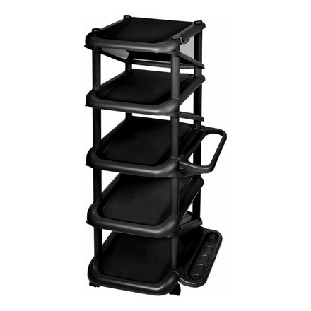 吉川国工業所 シューズラック エタージ 9段 ブラック 158105靴9足が収納できるスリムなシューズラック