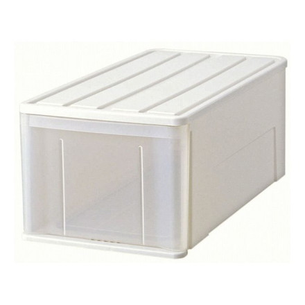 たっぷり収納ケース ホワイト 引き出し プラスチック74L