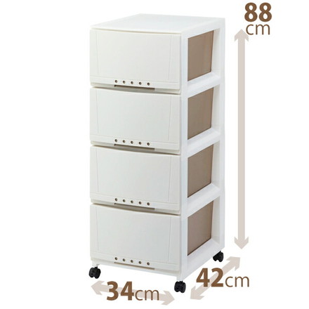 天馬 プロフィックス ルームケース 3404 4段 PROFIX チェスト タンス 収納 ケース