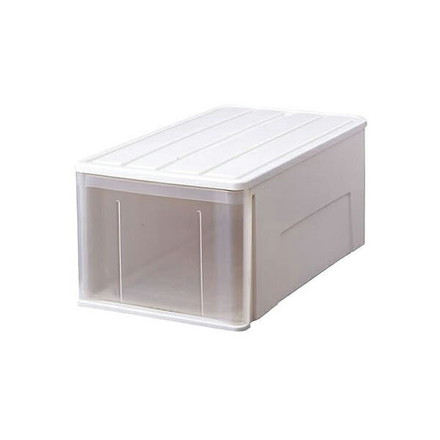 3個セット 天馬 たっぷり収納ケース 66L ホワイト 幅39×奥行66×高さ30cm 収納ボックス 引き出し