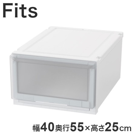  天馬 収納ケース Fits フィッツケース アドバンス 55-40M WC(ホワイトクリア)