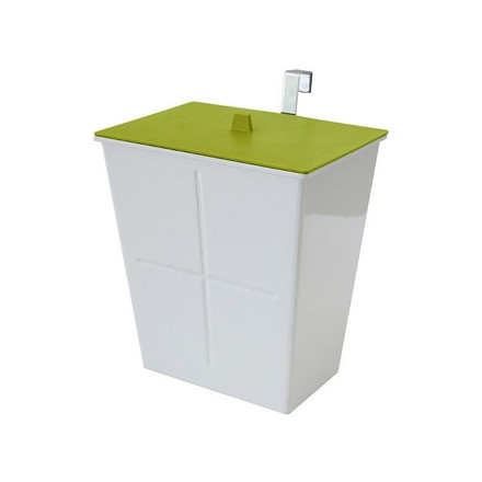 八幡化成 アピュイ ハングポケット 3L グリーン 232292 フック付きで収納扉に簡単に取り付け可能!