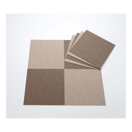 サンコー おくだけ吸着 バリアフリータイルマット 30×30cm ブラウン 8枚入 KE-90