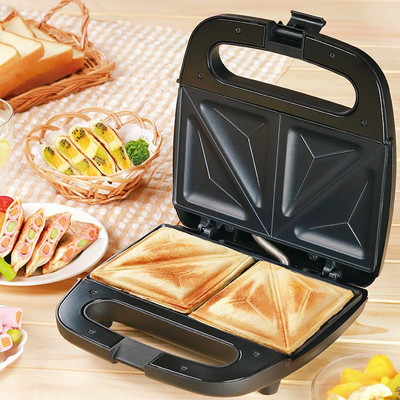 Wホットサンドメーカー ブラック 両面焼き KDHS-012B