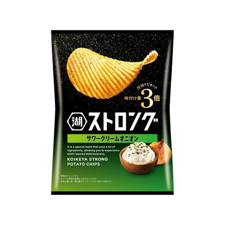 【単品12個セット】 湖池屋 ストロングサワークリームオニオン 53g