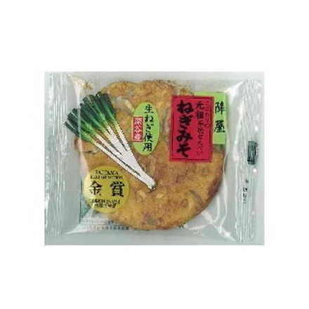 片岡食品 ねぎみそせんべい 1枚 x15 15個セット