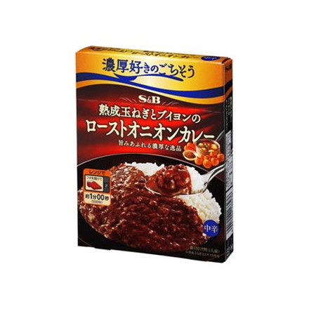 S&B 濃厚 ローストオニオンカレー中辛 150g x6 6個セット