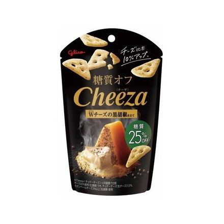 【単品10個セット】 グリコ 糖質オフチーザダブルチーズ黒胡椒 36g