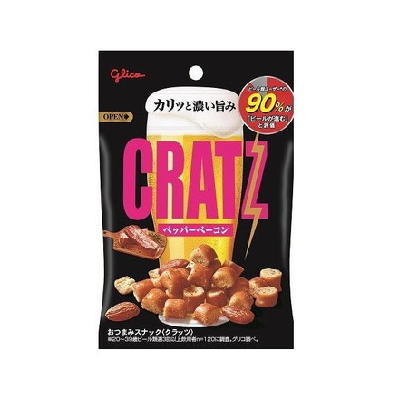【単品12個セット】 グリコ クラッツ ペッパーベーコン 42gx12 まとめ買い まとめ売り お徳用 大容量 セット販売