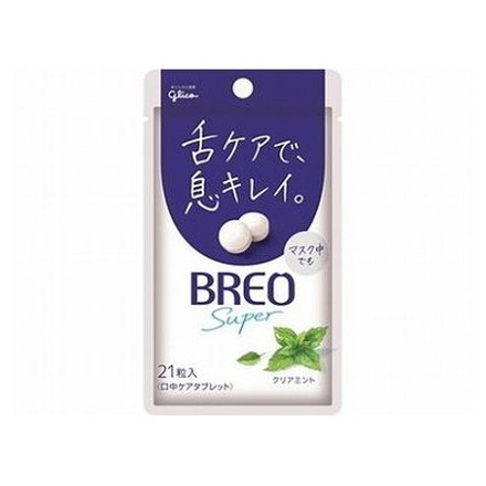 【5個セット】 グリコ BREO SUPER クリアミント 17g x5