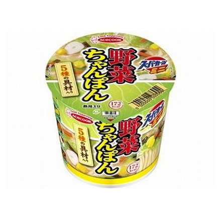 【12個セット】 エースコック スーパーカップミニ野菜ちゃんぽん 42g x12