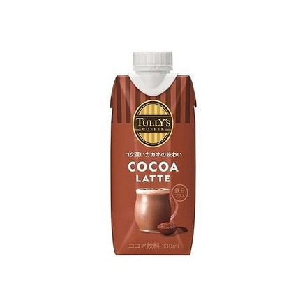 【単品12個セット】 伊藤園 TULLY'S COFFEE COCOA LATTE 紙 330mlx12 まとめ買い まとめ売り お徳用 大容量 セット販売